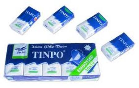 Khăn giấy 2 lớpTINPO (10 gói/cây)